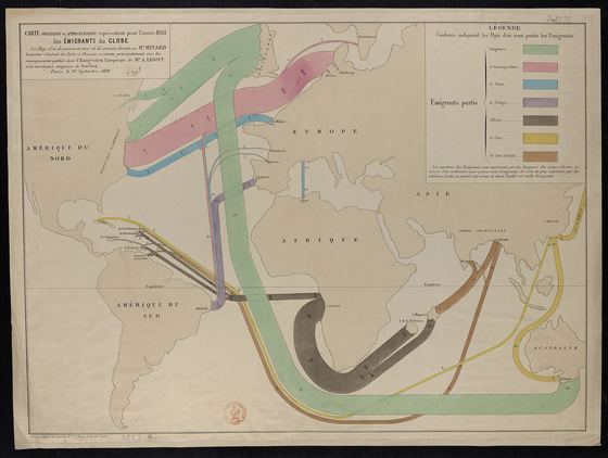 The Emigrants of the Globe, Charles Joseph Minard